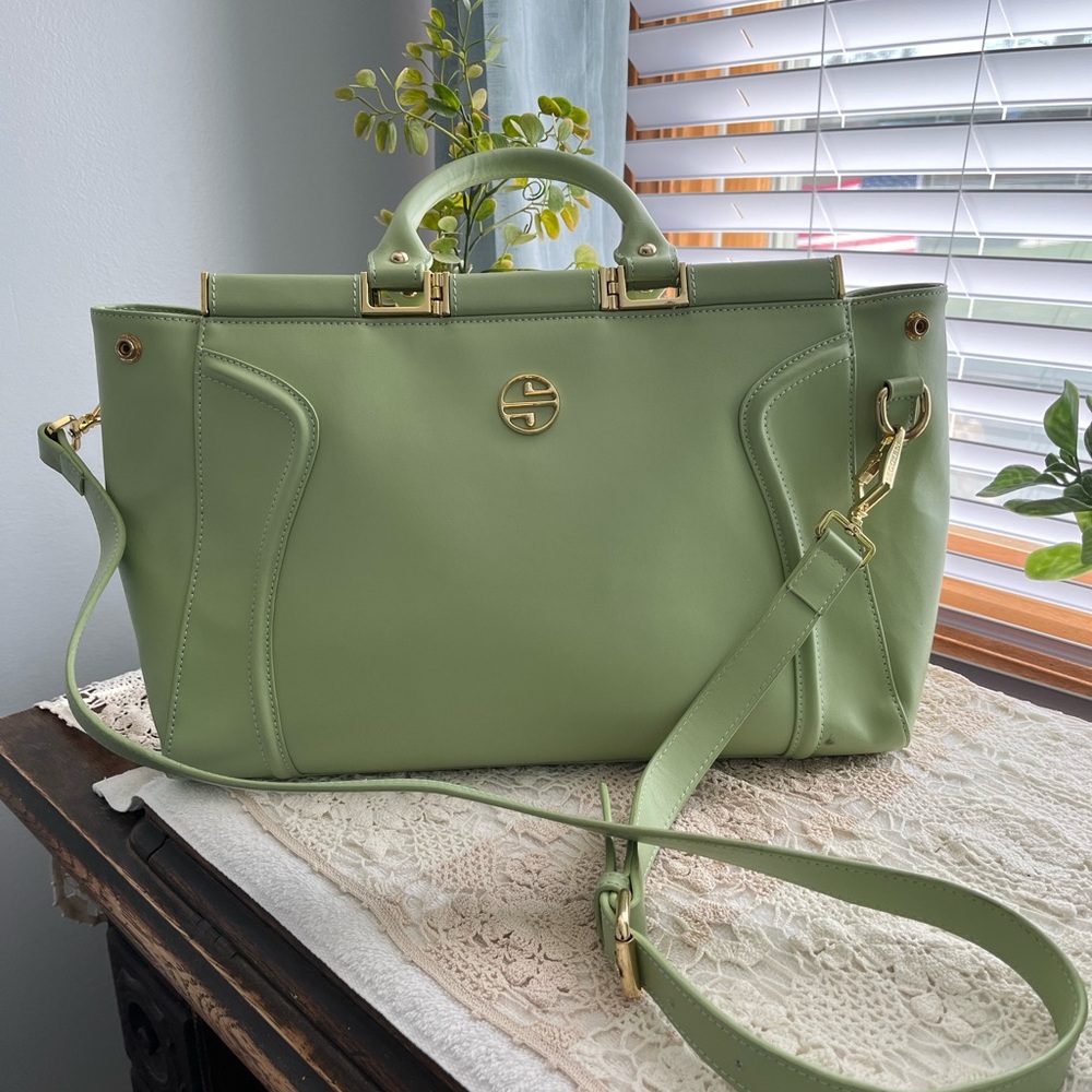 Mint green…Segolene satchel handbag/ leather.. beautiful!